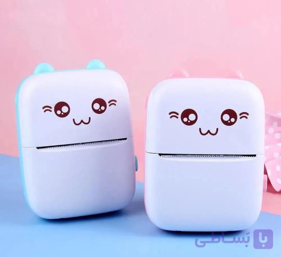 پرینتر حرارتی بی مدل Mini Printer طرح گربه