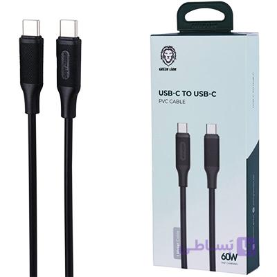 کابل دو سر تایپ سی مدل GNPVC60CTCBK گرین لاین