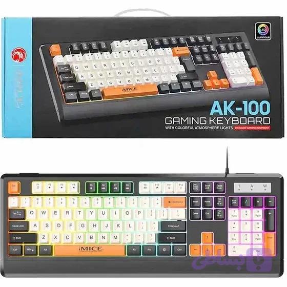 کیبورد گیمینگ ایمایس مدل AK100 با سیم