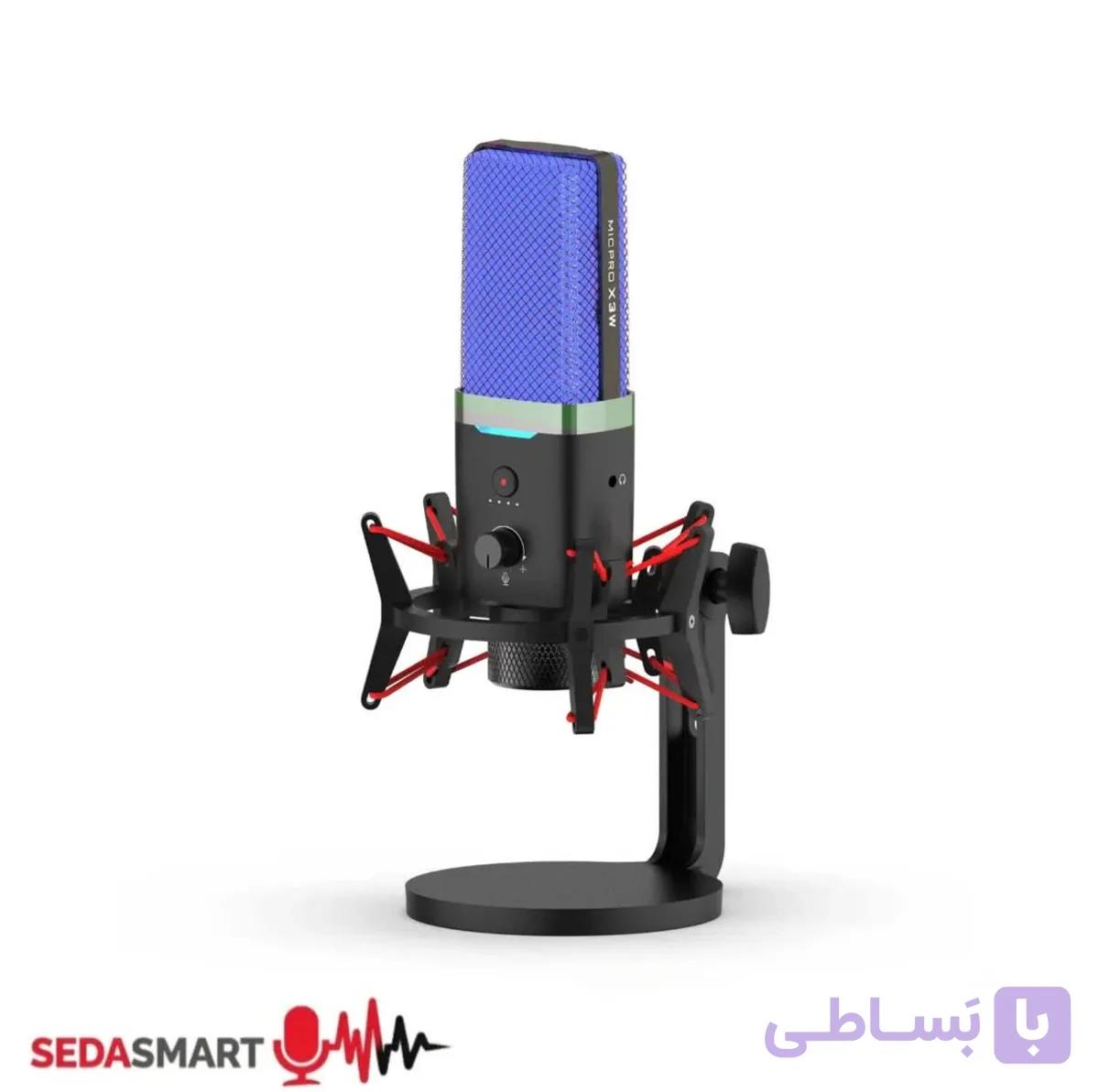 میکروفون گیمینگ رومیزی بی‌سیم یانمای مدل X3W RGB