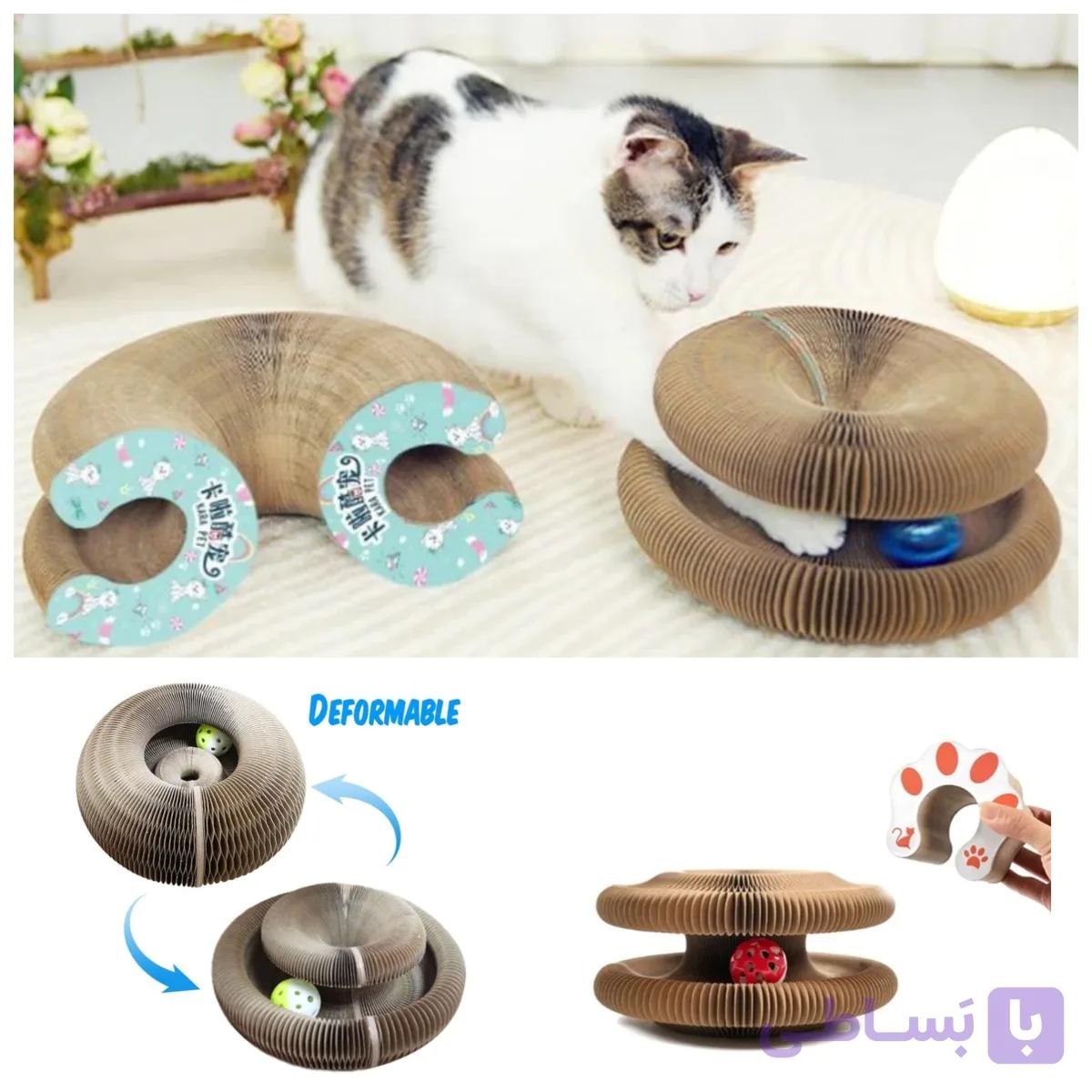 اسکرچر جادویی و اسباب‌بازی مگنتی آکاردئونی ۳۶۰ درجه CatFold