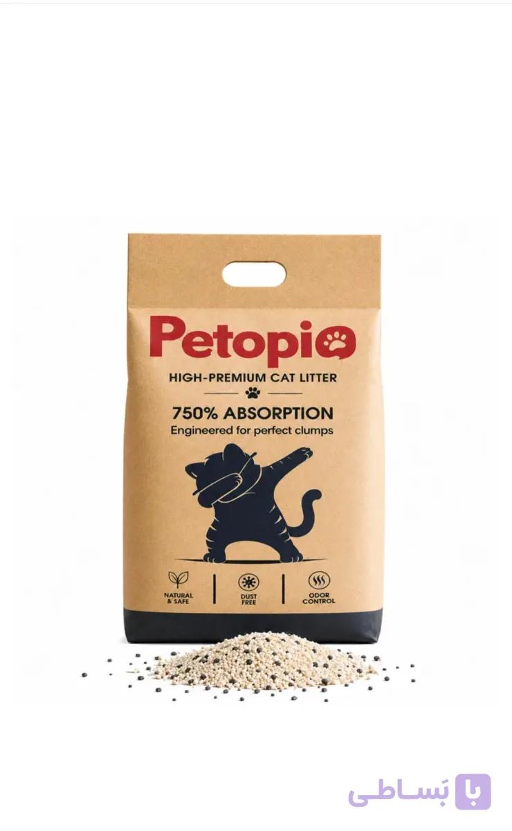 خاک گربه پتوپیا کربن 10 کیلوگرم | Petopia Carbon (ساخت ایران)