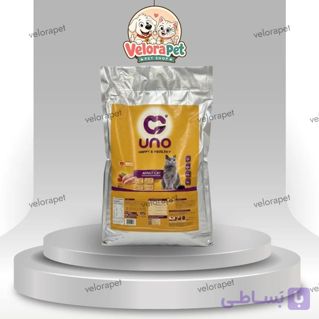 غذا خشک گربه بالغ اونو مدل Adualt با طعم مرغ و هویج وزن 10 کیلو گرم — تصویر 1