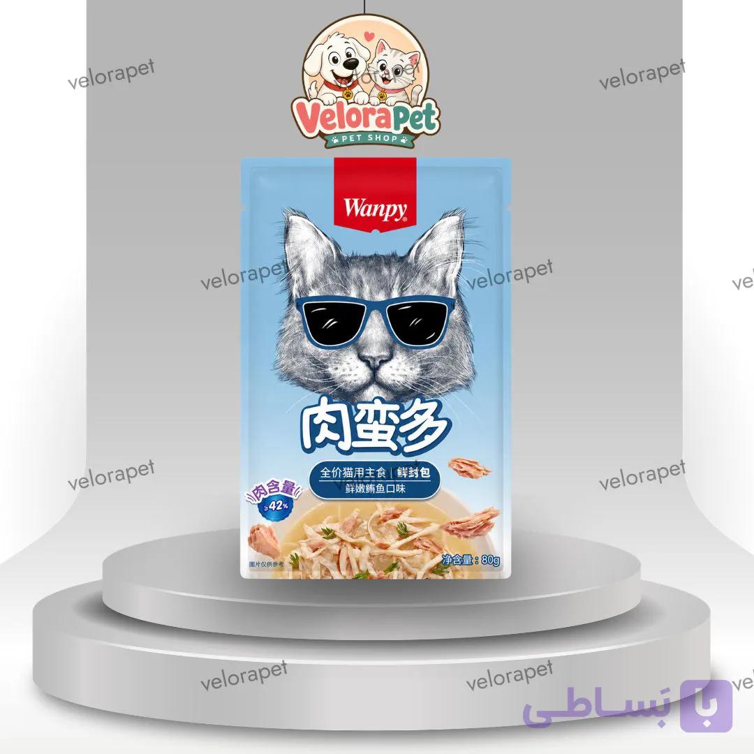 پوچ ونپی کینگ گربه با طعم ماهی تن وزن ۸۰ گرم — تصویر 1