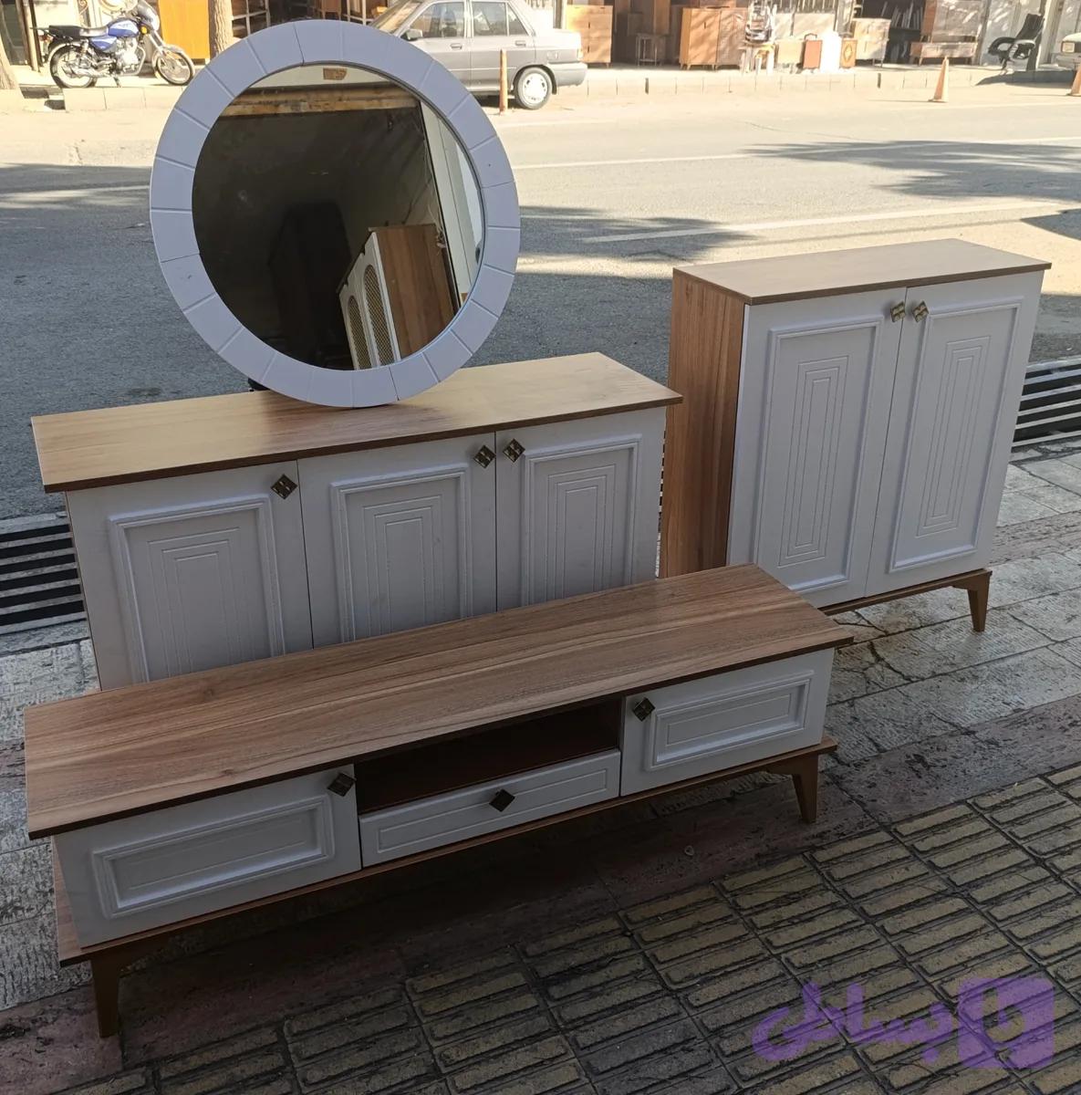 ست میز وکنسول وجاکفشی