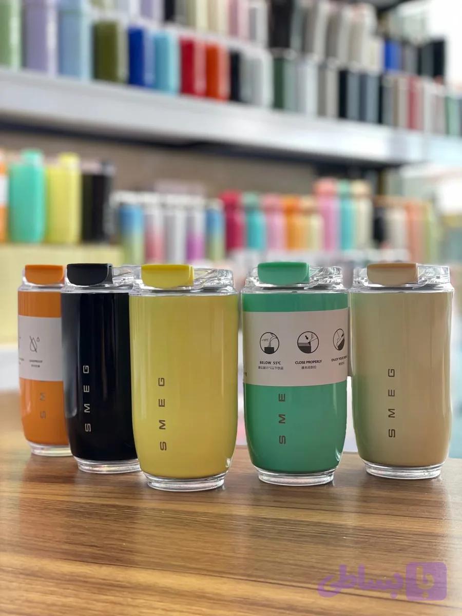 📣 تراول ماگ SMEG رنگی کوچک 380 میل
