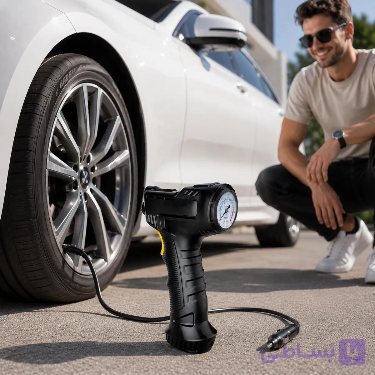 کمپرسور هوا جیبی 120 وات مدل Tirax — تصویر 1