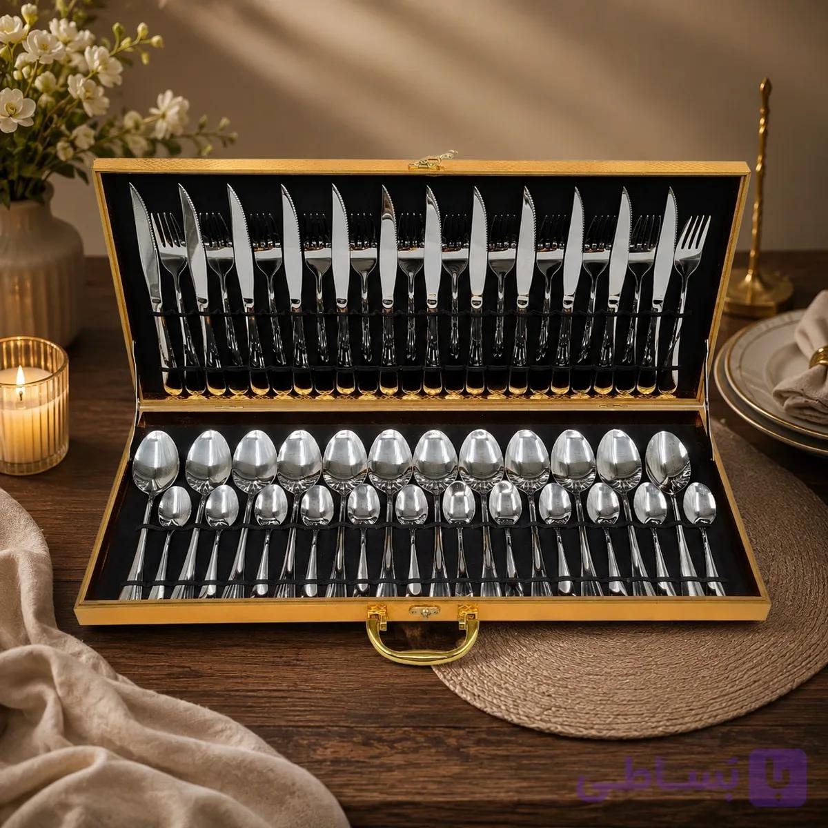 سرویس قاشق و چنگال 48 پارچه مدل لوئیس — تصویر 1