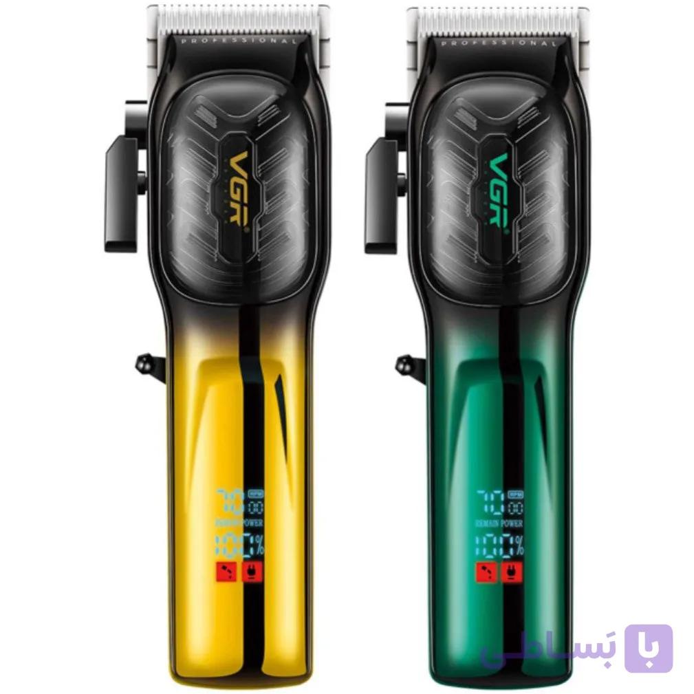 ماشین اصلاح وی جی آر مدل V-654 با تیغه استیل ضد زنگ و برش مستقیم — تصویر 1