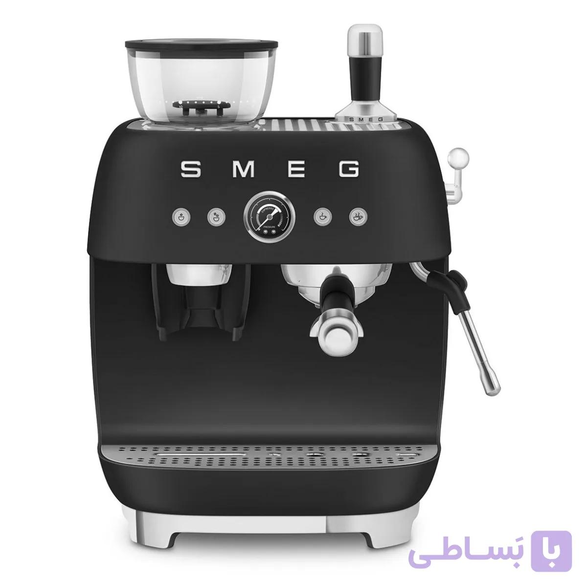 اسپرسوساز اسمگ رنگ مشکی مات مدل EGF03 — تصویر 1