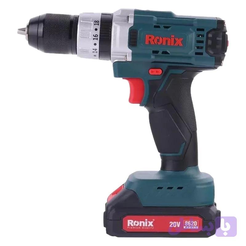 دریل پیچ‌گوشتی شارژی رونیکس مدل RH-8620 با توان 18 وات و ولتاژ 20 ولت
