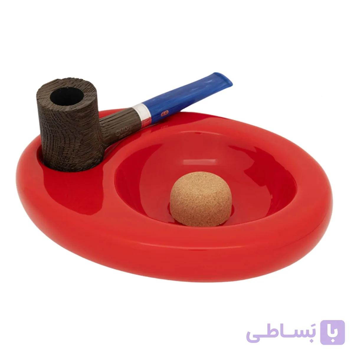 زیرسیگاری پیپ سرامیکی چاکوم قرمز مدل Chacom Pipe Ashtray CC608 Red — تصویر 1
