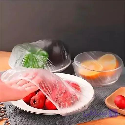 روکش نایلونی کش دار بسته 100 عددی — تصویر 1