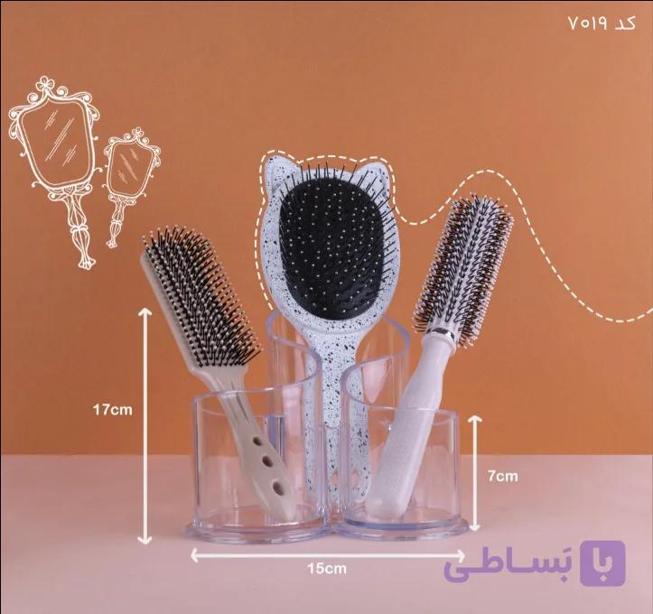 استند براش سه قلو فانتزی — تصویر 1