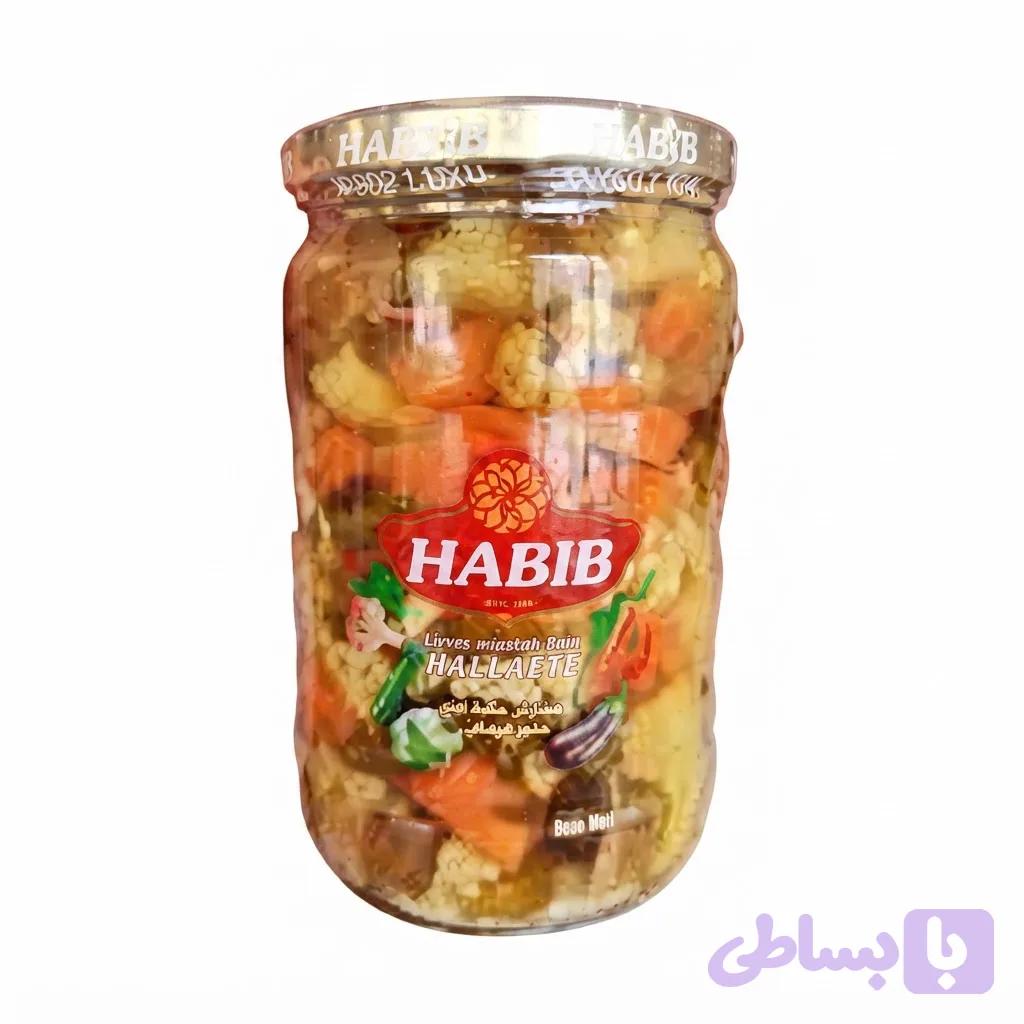 ترشی مخلوط 800گرم حبیب