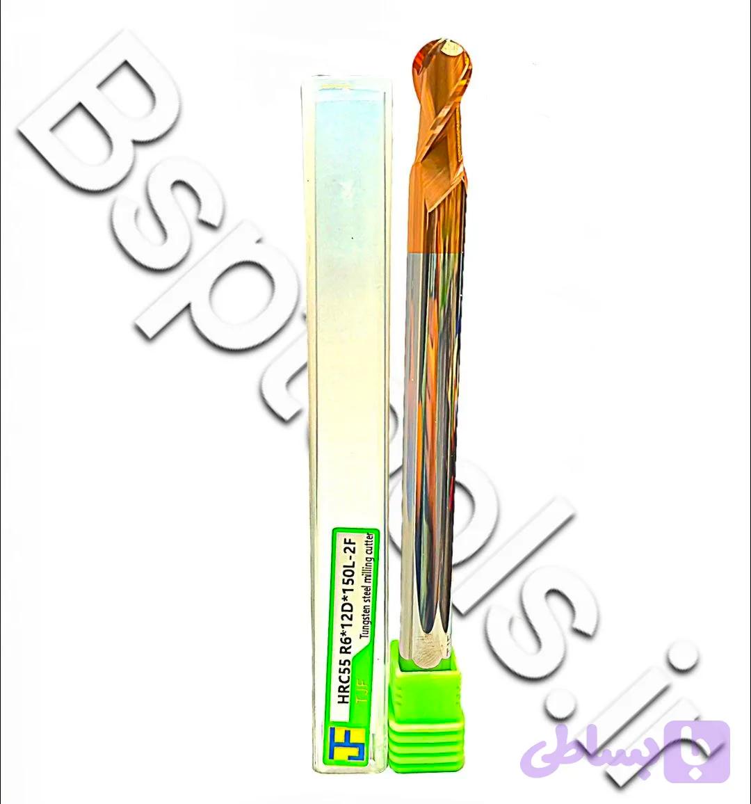 فرز انگشتی کارباید سرگرد HRC55 R6*12D*150L-2F TJF