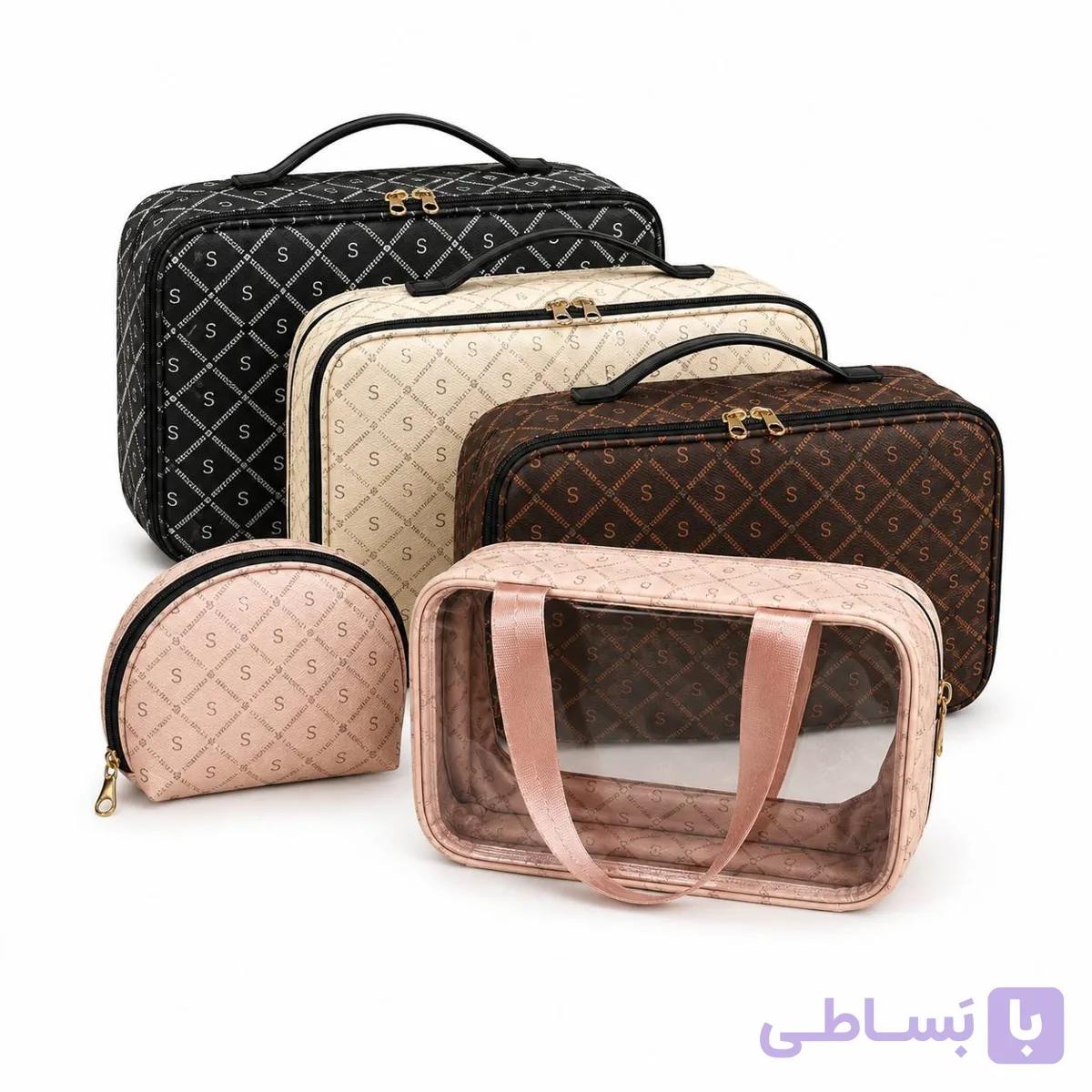 ست کیف نظم‌دهنده چمدان و لوازم ارایش و سفر ۳ تکه 2175 — تصویر 1