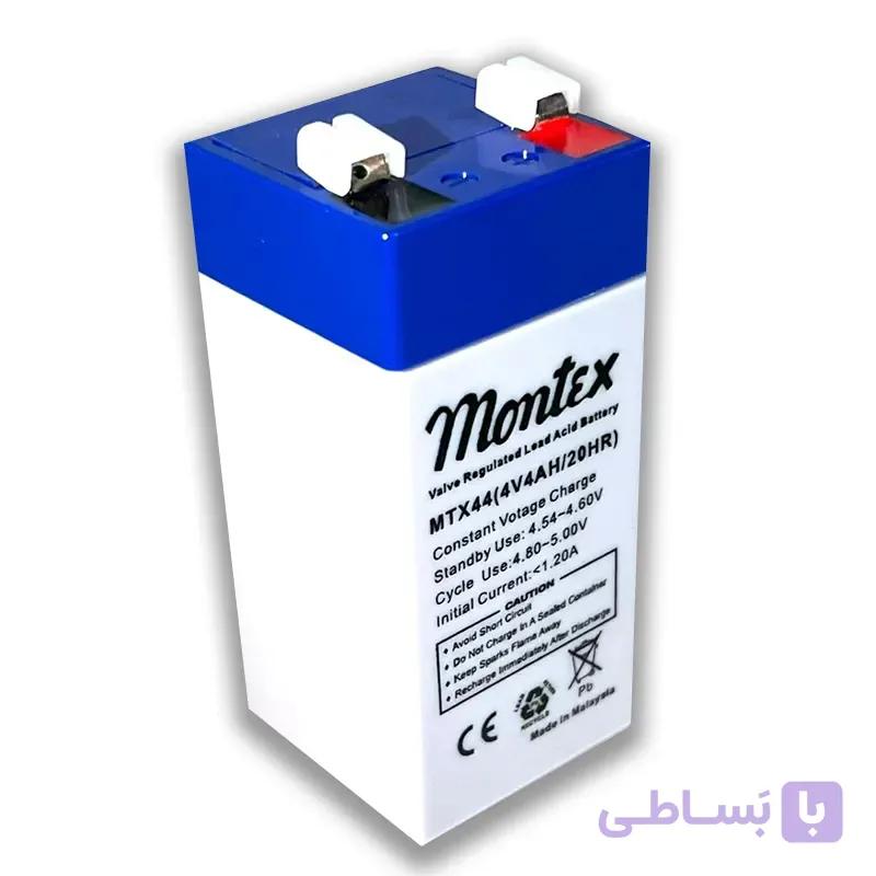 باتری سیلد اسید 4 ولت 4 آمپر مونتکس (4v-4A montex)