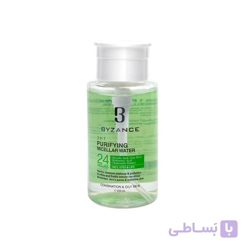 محلول پاک کننده آرایش 3 در 1 ( میسلارواتر ) پوست چرب و مختلط بیزانس