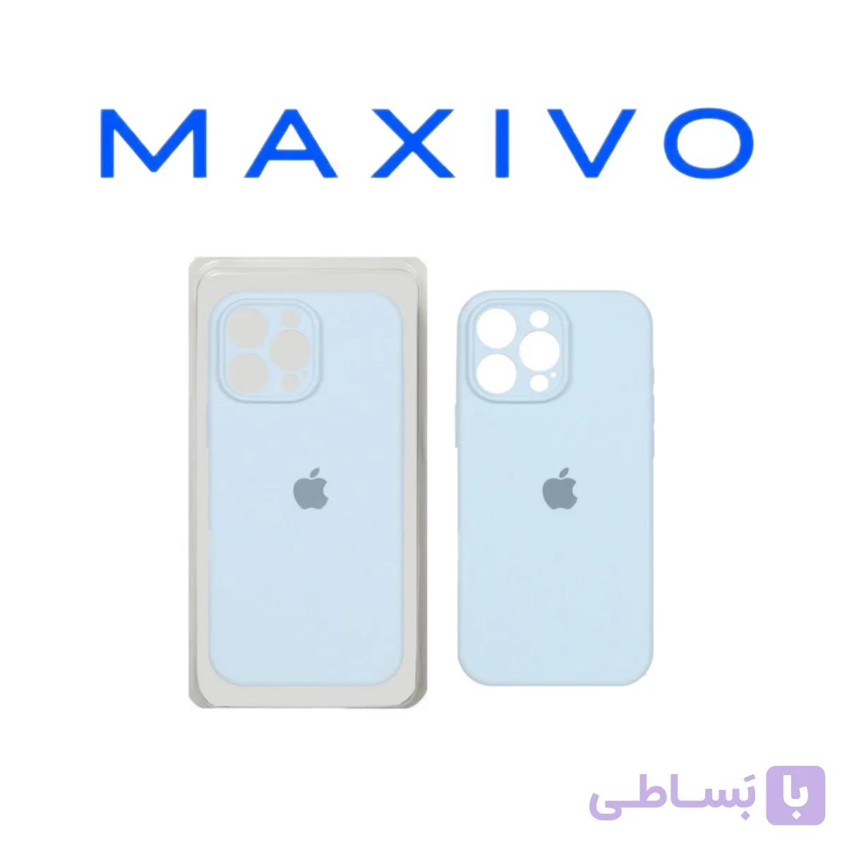 قاب سیلیکونی پاک کنی محافظ لنزدار اورجینال Apple iPhone 12 Pro Max - آبی (پک اصلی)