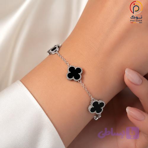 دستبند استیل طرح ون‌کلیف (Van Cleef) — تصویر 1