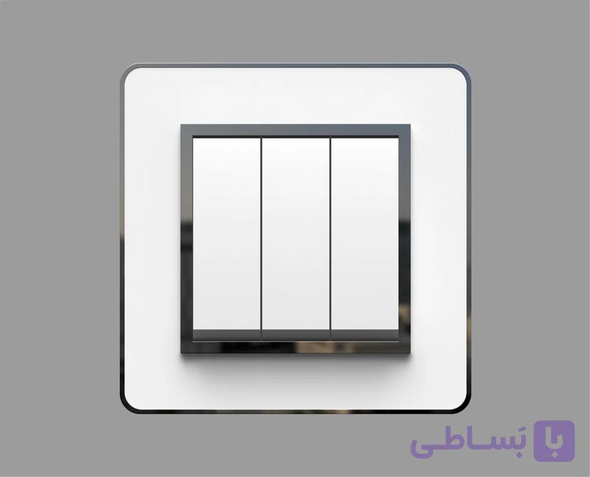 کلید و پریز جهان الکتریک مدل ویترا سفید