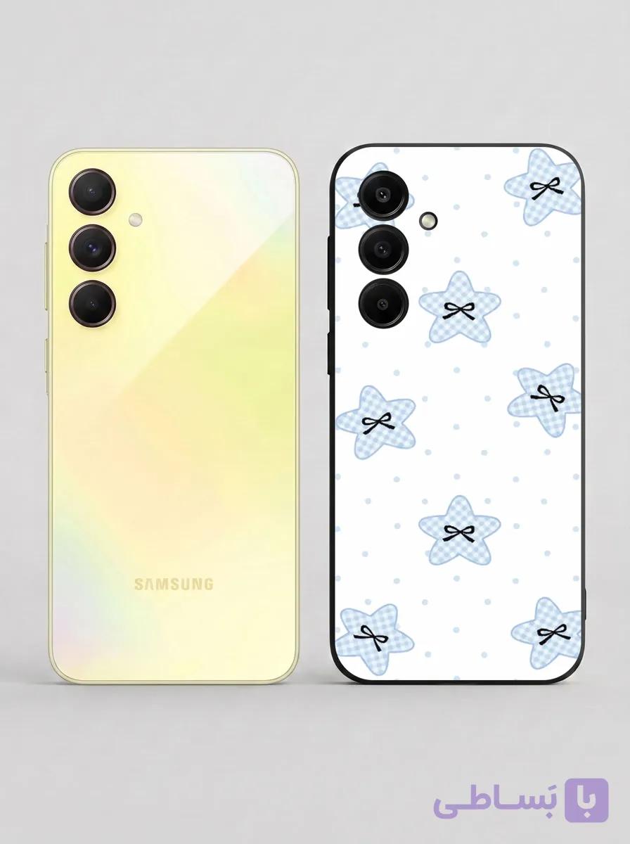 قاب گوشی Samsung A35 طرح ستاره‌های پاپیونی آبی