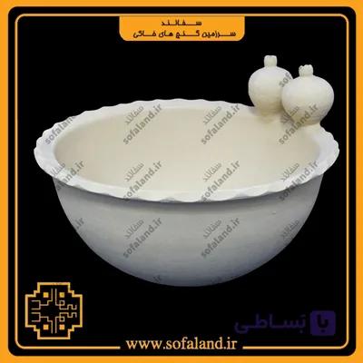 کاسه سفالی طرح انار سفالند — تصویر 1