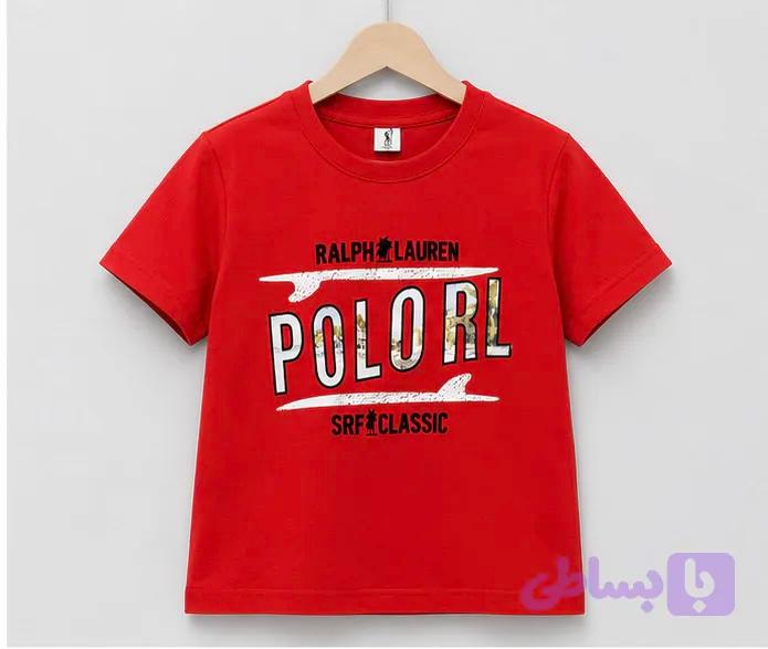 تیشرت قرمز poLoRL وارداتی پسرانه کد۱۰۹۲