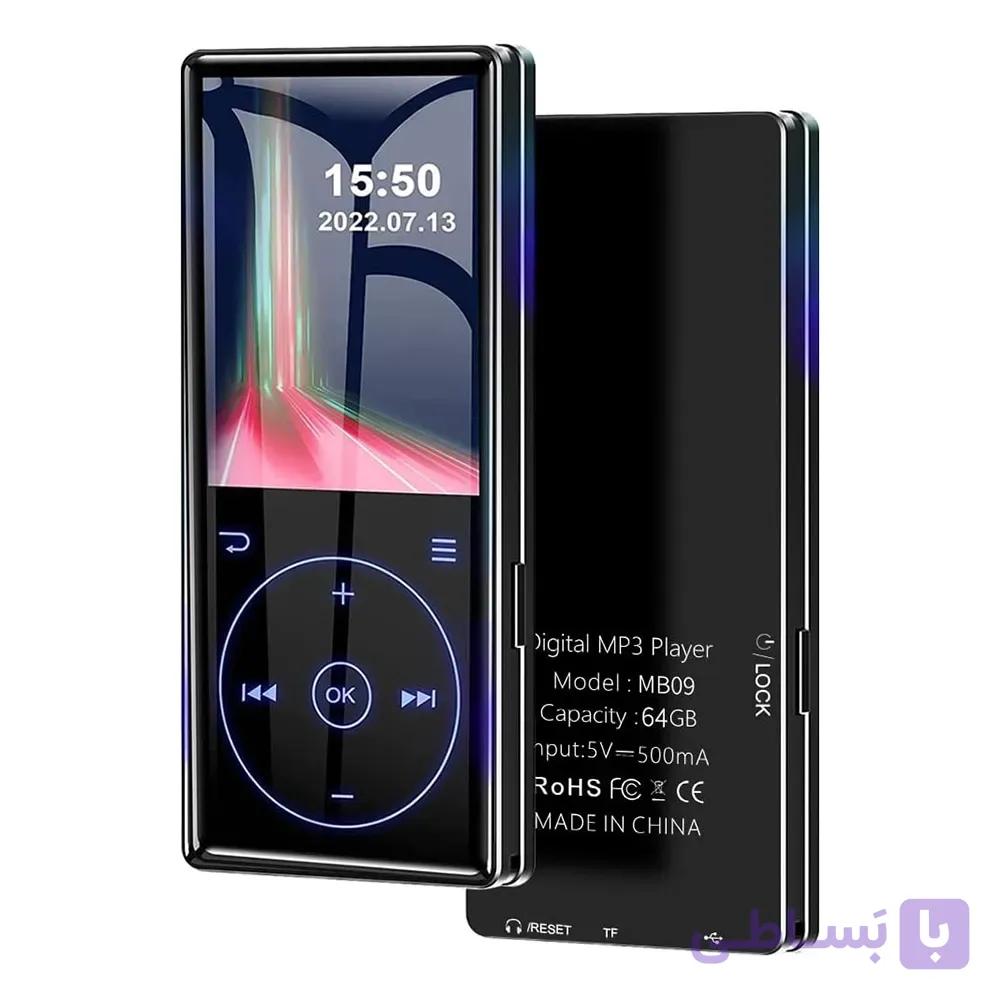 پخش‌کننده موسیقی MP3 برند EVISTR مدل 64GB با بلوتوث 5.0 و اسپیکر داخلی برند EVISTR مدل MB09 — تصویر 1