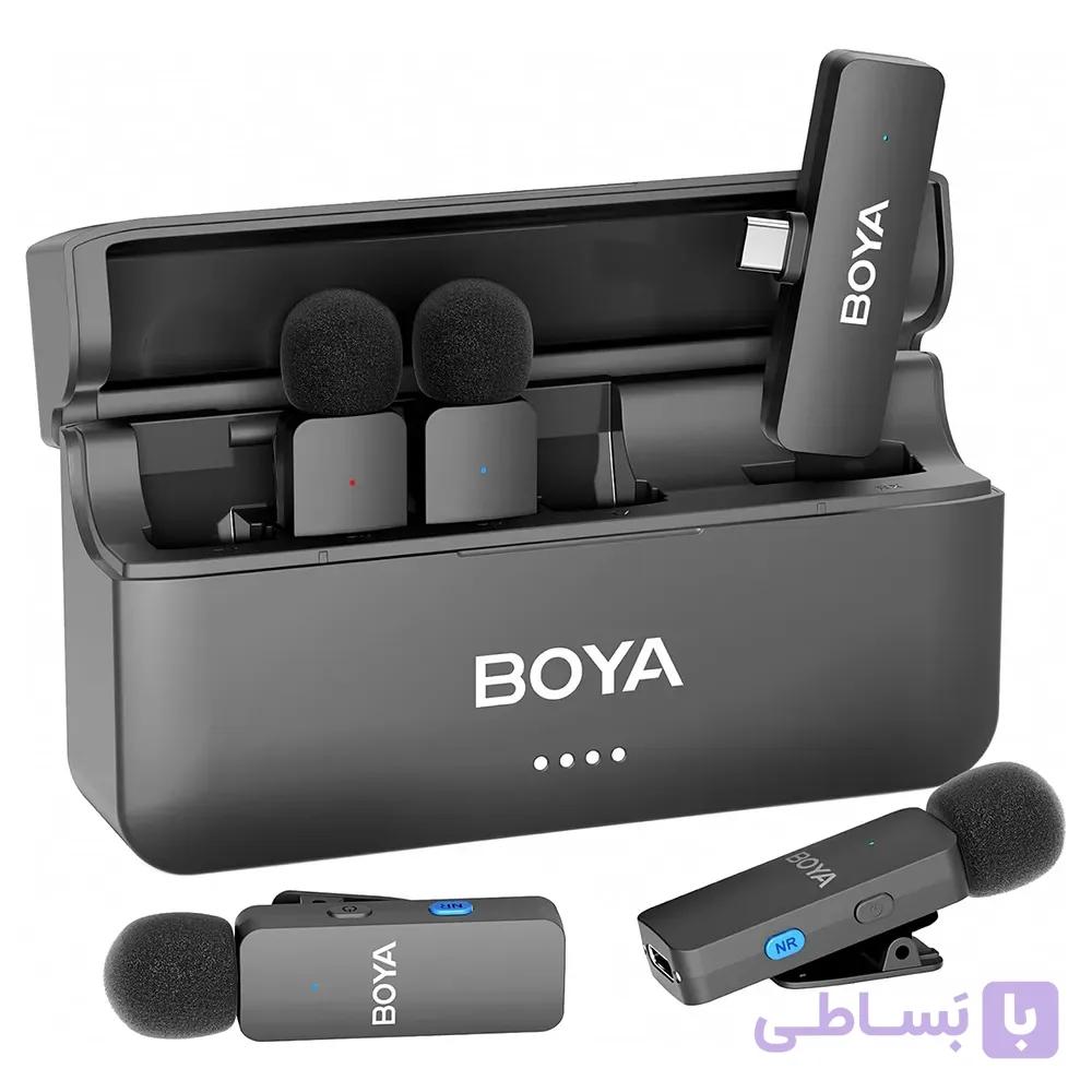 میکروفون بی‌سیم چهارکاناله برند BOYA مدل BY-V4U — تصویر 1