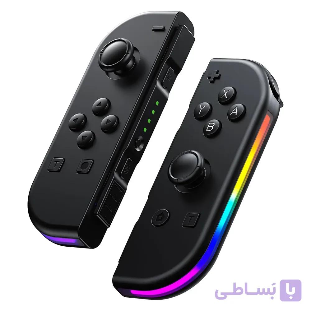 دسته بازی بی‌سیم Rotacess مناسب Nintendo Switch با نور RGB برند Rotacess مدل CGC-L/R — تصویر 1