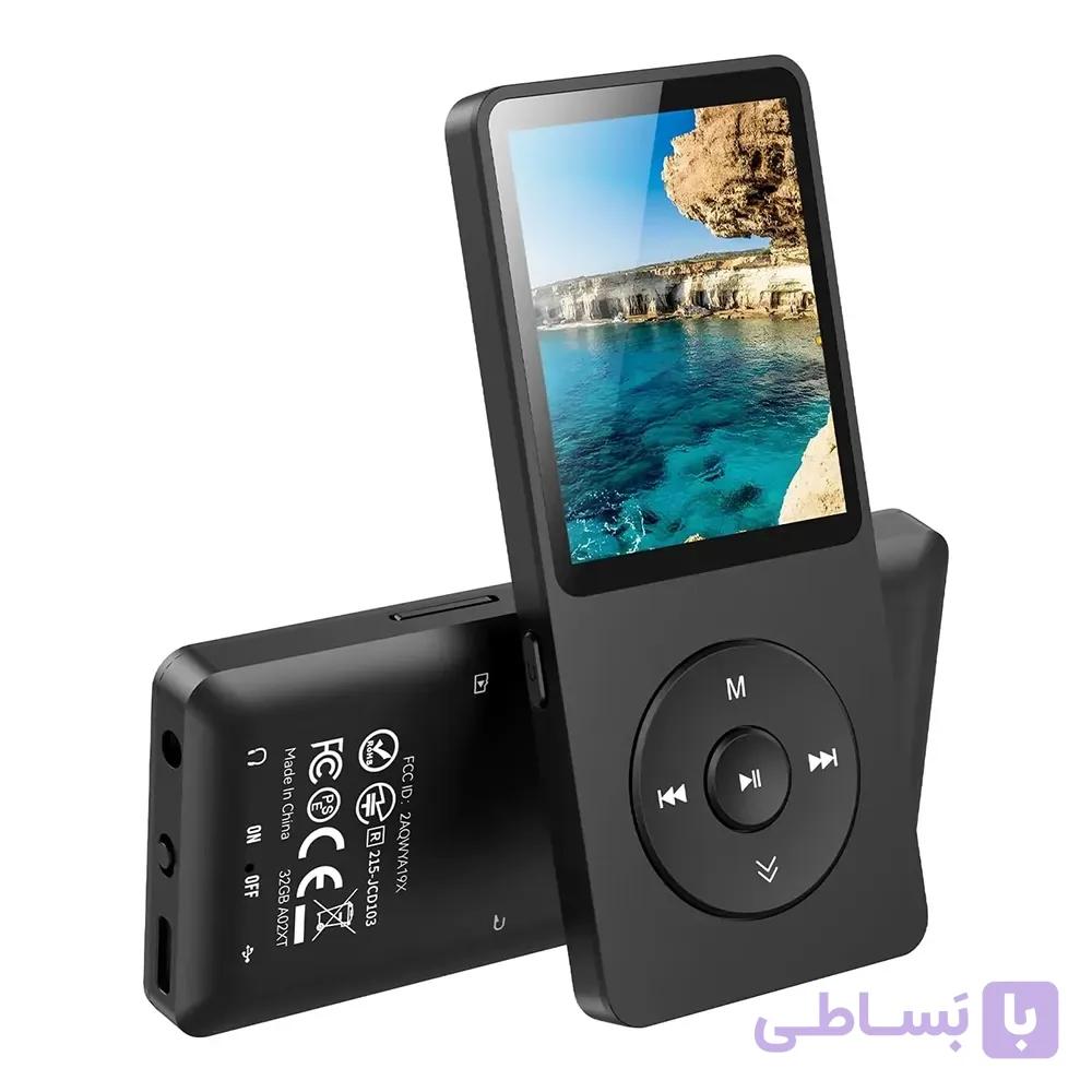 پخش‌کننده موسیقی MP3 بلوتوثی AGPTEK با حافظه 32 گیگابایت برند AGPTEK مدل A02 — تصویر 1