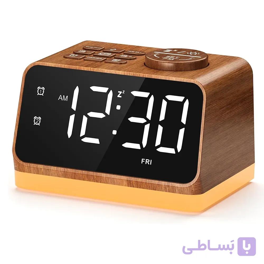 ساعت زنگ‌دار دیجیتال رومیزی با رادیو FM و دستگاه صدای سفید برند Dreamegg مدل CH-09 — تصویر 1