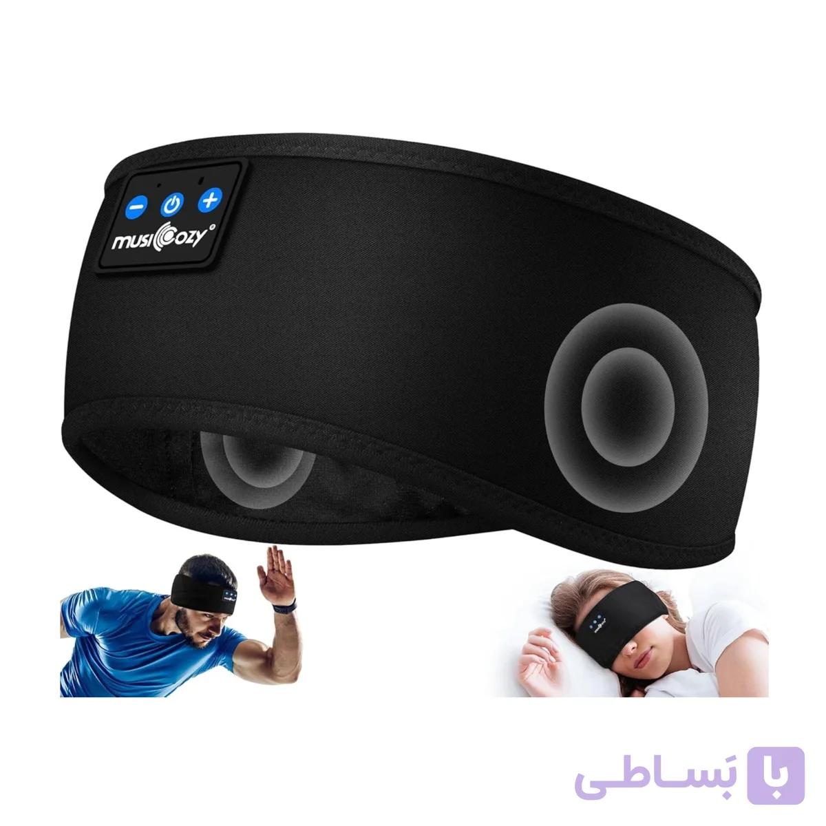 هدبند هدفون بلوتوثی MUSICOZY مخصوص خواب و ورزش برند MUSICOZY — تصویر 1