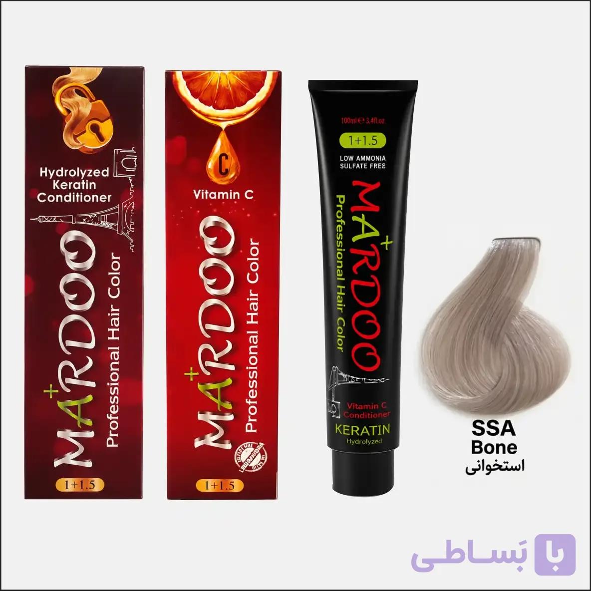 رنگ مو ماردو(mardoo) شماره SSA رنگ استخوانی | فروشگاه آرایشی و بهداشتی رخ استور