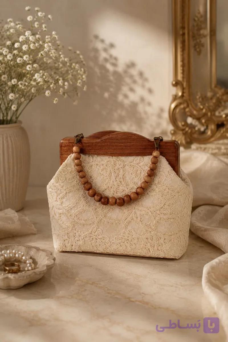 کیف چوبی طرح کلاسیک