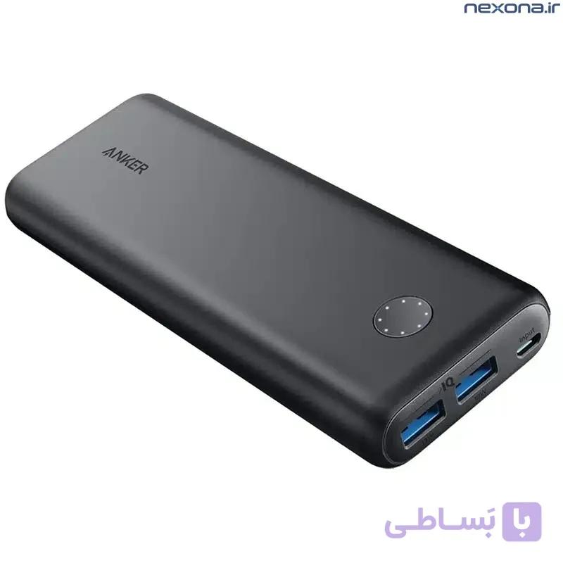 پاوربانک انکر Anker 335 Power Bank مدل A1288 ظرفیت 20000 میلی‌آمپر ساعت — تصویر 1