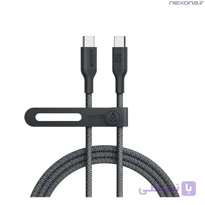 کابل نسل پنجم انکر تایپ سی به تایپ سی 180 سانتی Anker 544 USB-C to USB-C Cable مدل A80F6 — تصویر 1