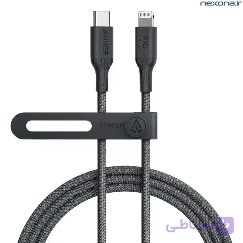 کابل نسل پنجم انکر Anker USB-C to Lightning 180CM مدل A80B6 — تصویر 1