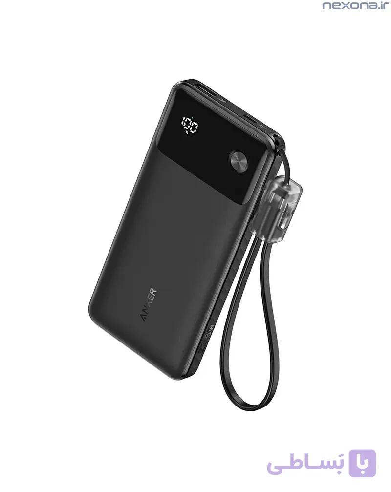 پاور بانک انکر Anker Power Bank 10000mAh 22.5W Portable Charger with USB-C Cable مدل A1388 — تصویر 1