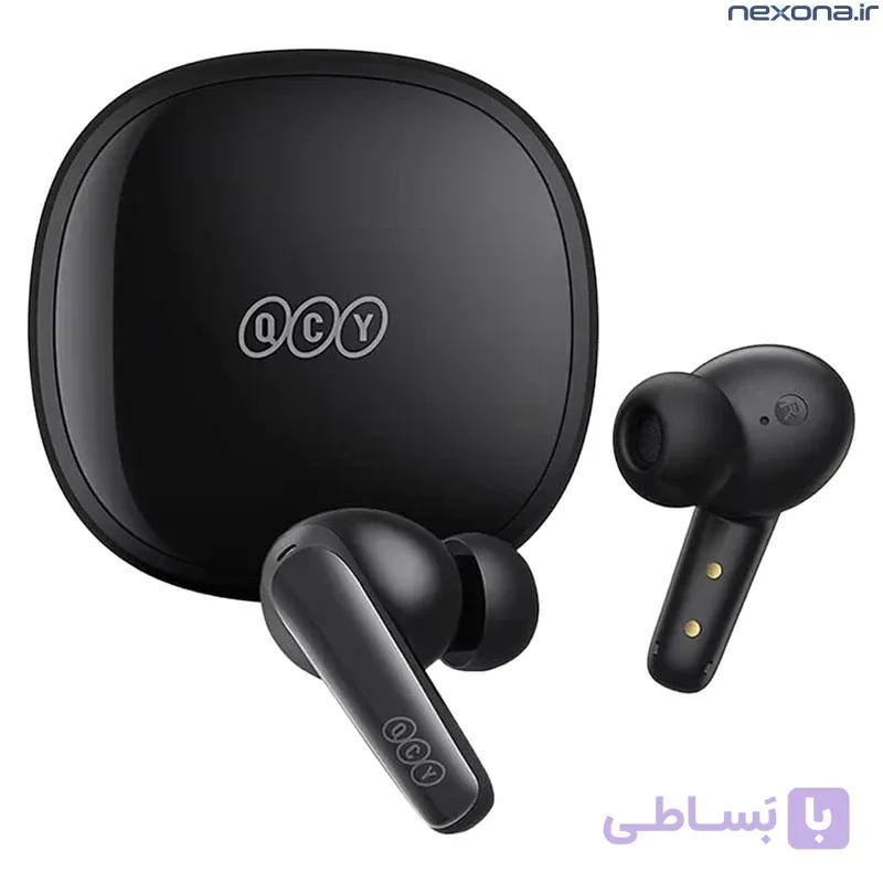 هندزفری بلوتوثی QCY T13X | بلوتوث 5.3 با شارژدهی ۳۰ ساعت و کاهش نویز مکالمه — تصویر 1