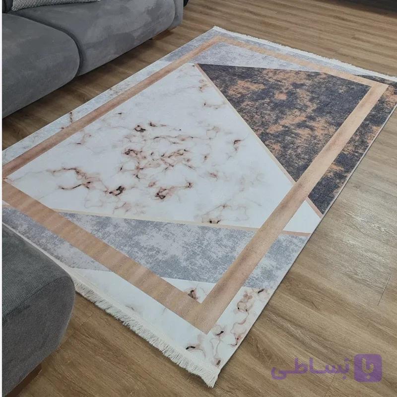 فرشینه مدرن طرح ماربل و هندسی کد H 403 (پس کرایه)