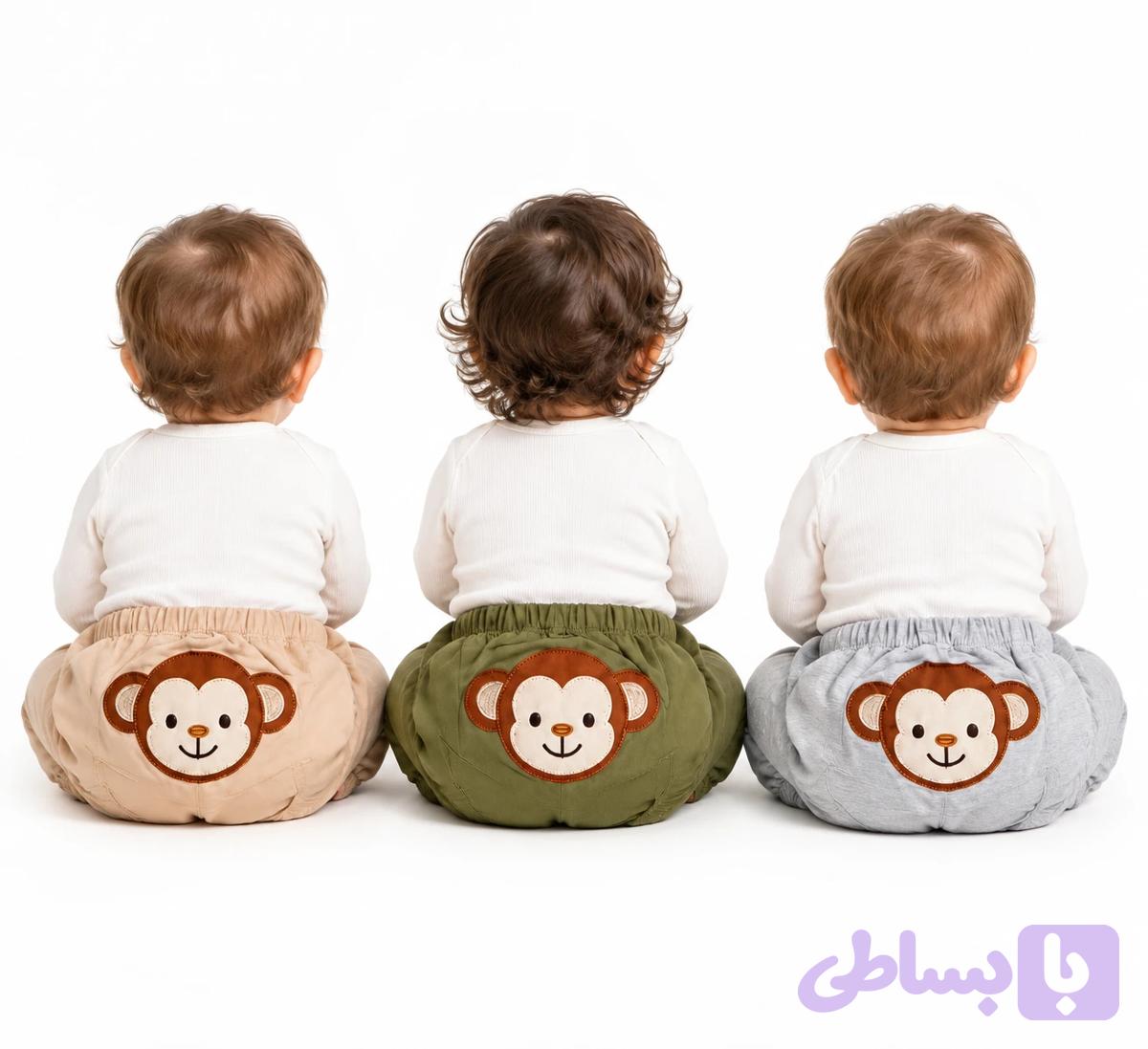 شلوار تک بچگانه مدل دورس دمپاکش اسپرت مدل میمون وچیون — تصویر 1