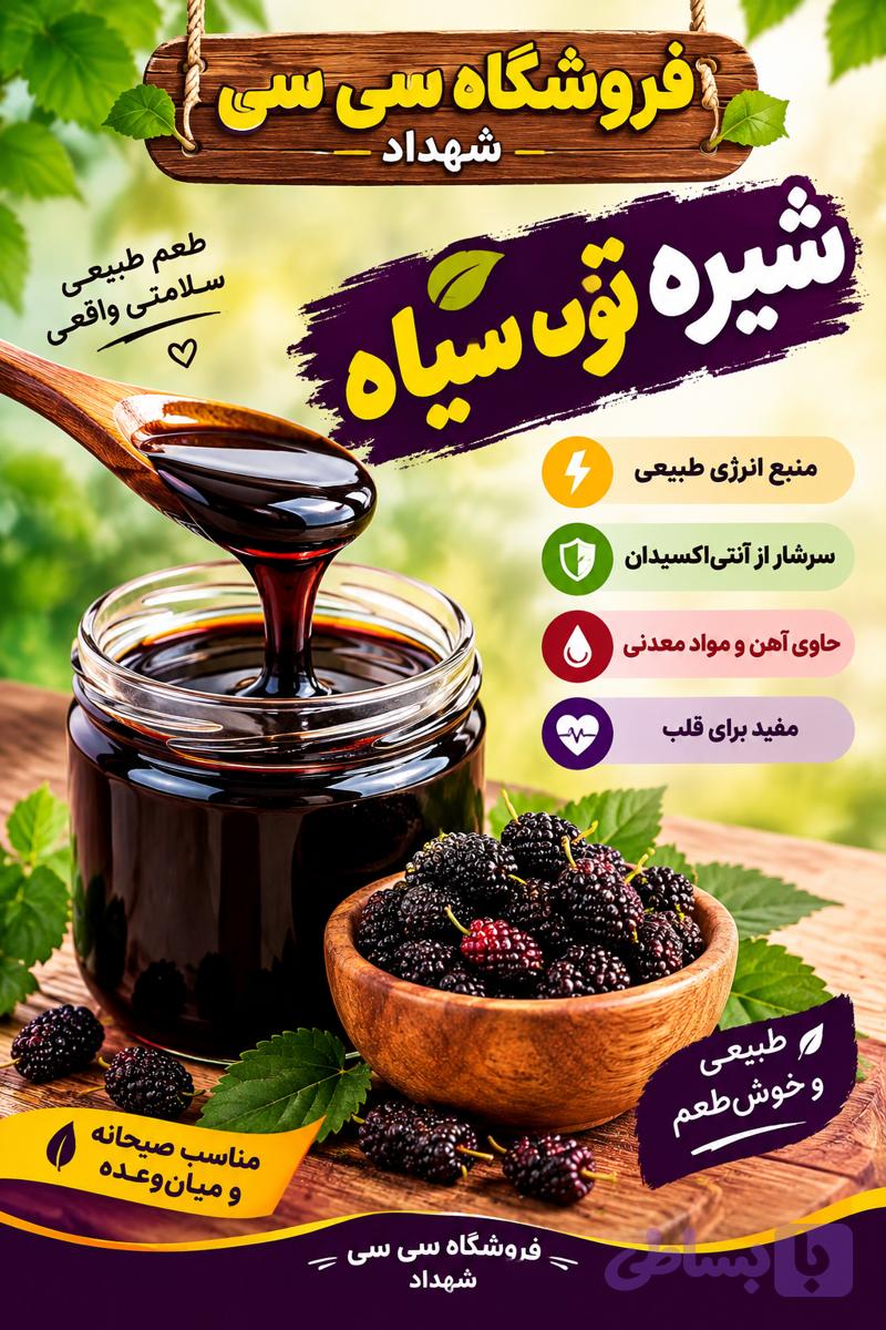 شیره توت محلی کاملا تازه