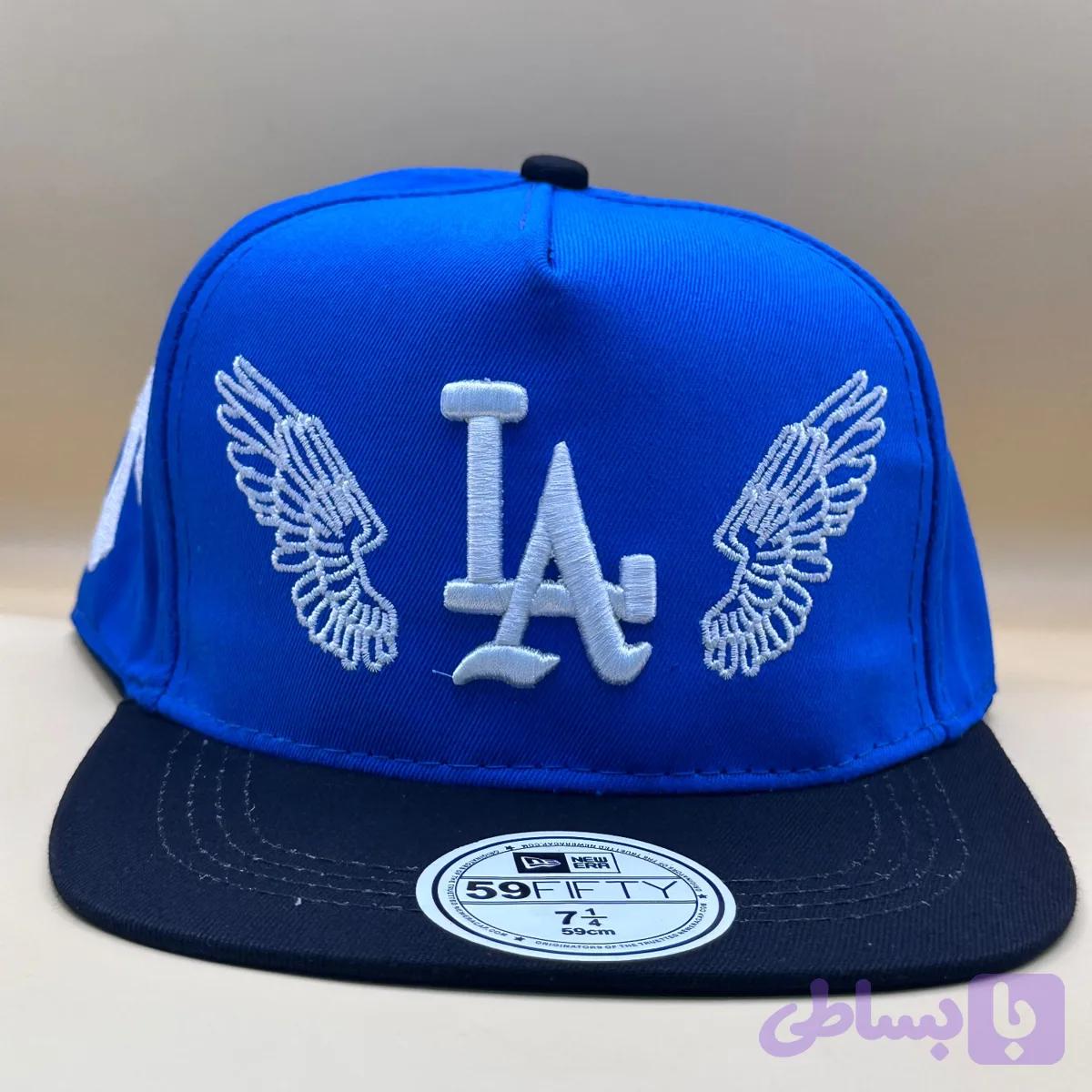 کلاه کپ بک فیت آبی مدل LA