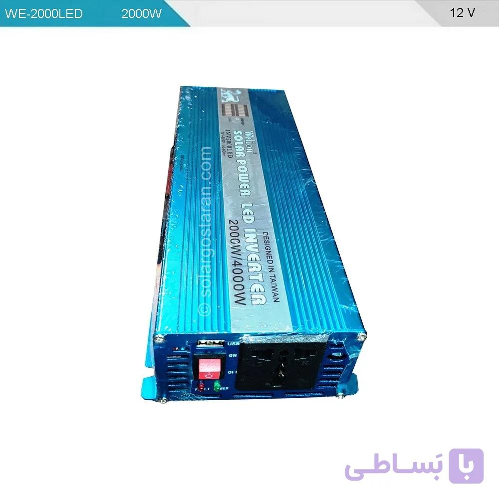 مبدل برق خودرو 2000 وات 12 ولت Welion (ویلیون) مدل INV-2000LED — تصویر 1