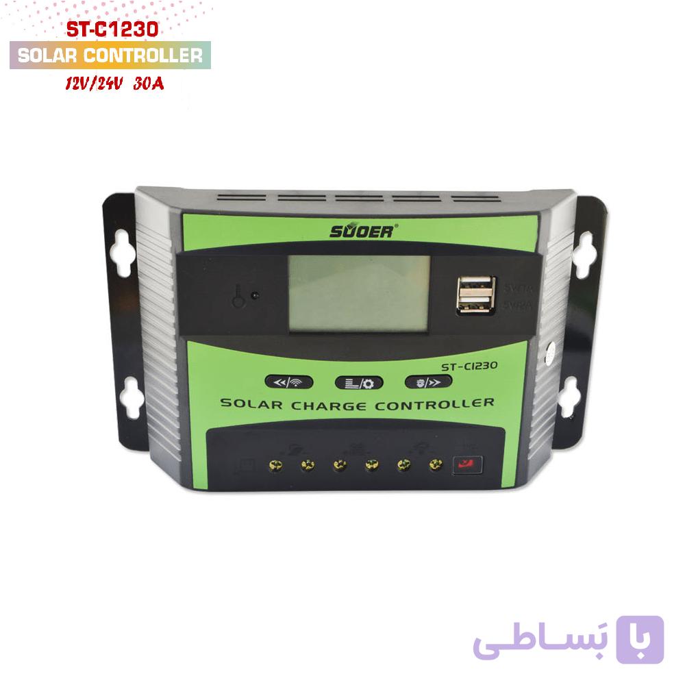 شارژ کنترلر 30 آمپر 12/24 ولت PWM برند سوئر مدل ST-C1230 — تصویر 1