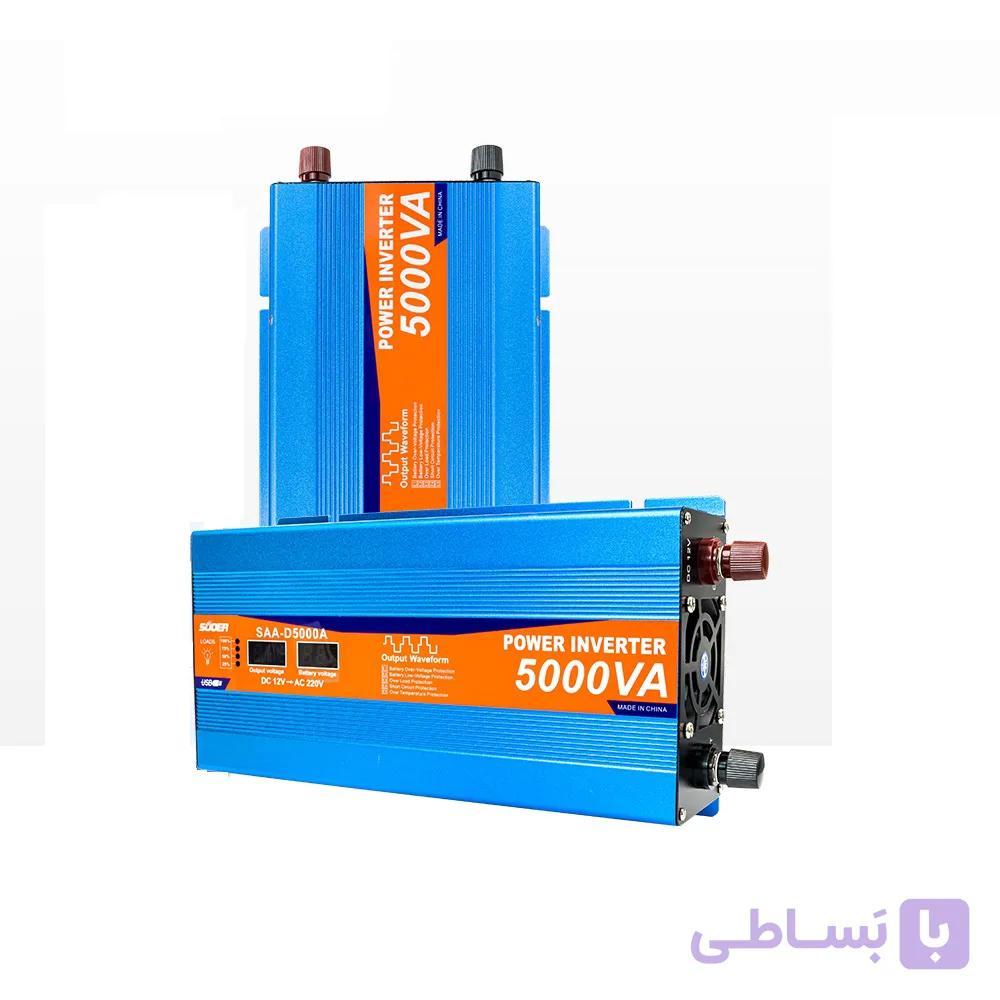 مبدل برق خودرو 5000 وات 12 ولت Suoer مدل SAA-D5000A