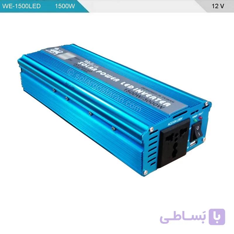 مبدل برق خودرو 1500 وات 12 ولت Welion (ویلیون) مدل INV-1500LED — تصویر 1